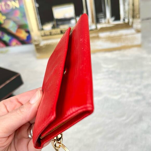 Louis Vuitton red Epi leather 6 key holder wallet keychain vintage custo… - Picture 7 of 16